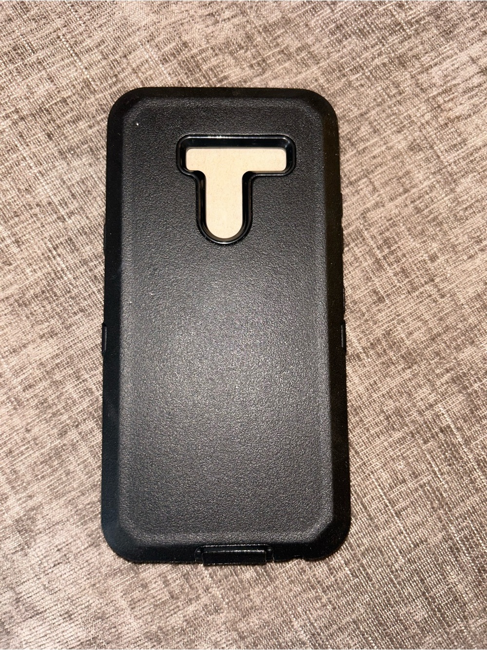LG G8X ThinQ phone case Protective Black Phone Case with Camera Cutout